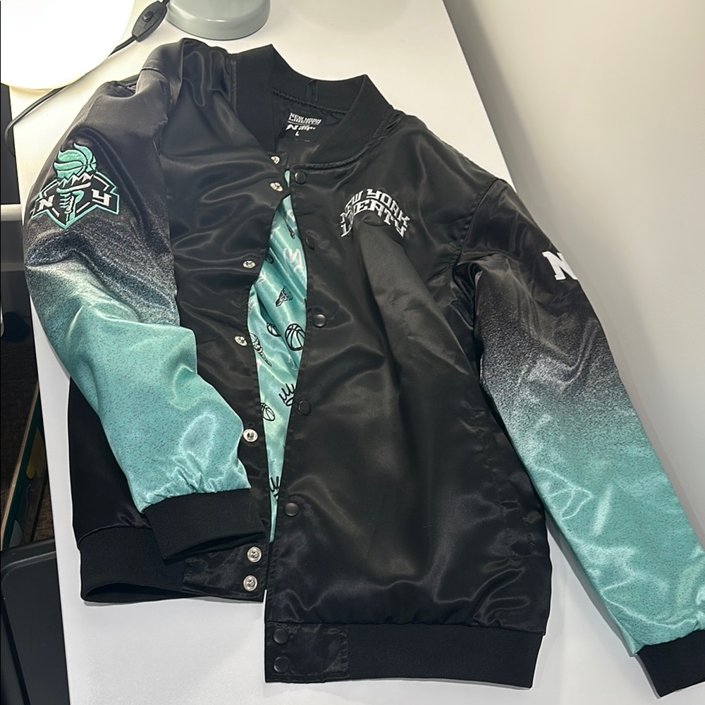 New York Liberty Black and Teal Jacket